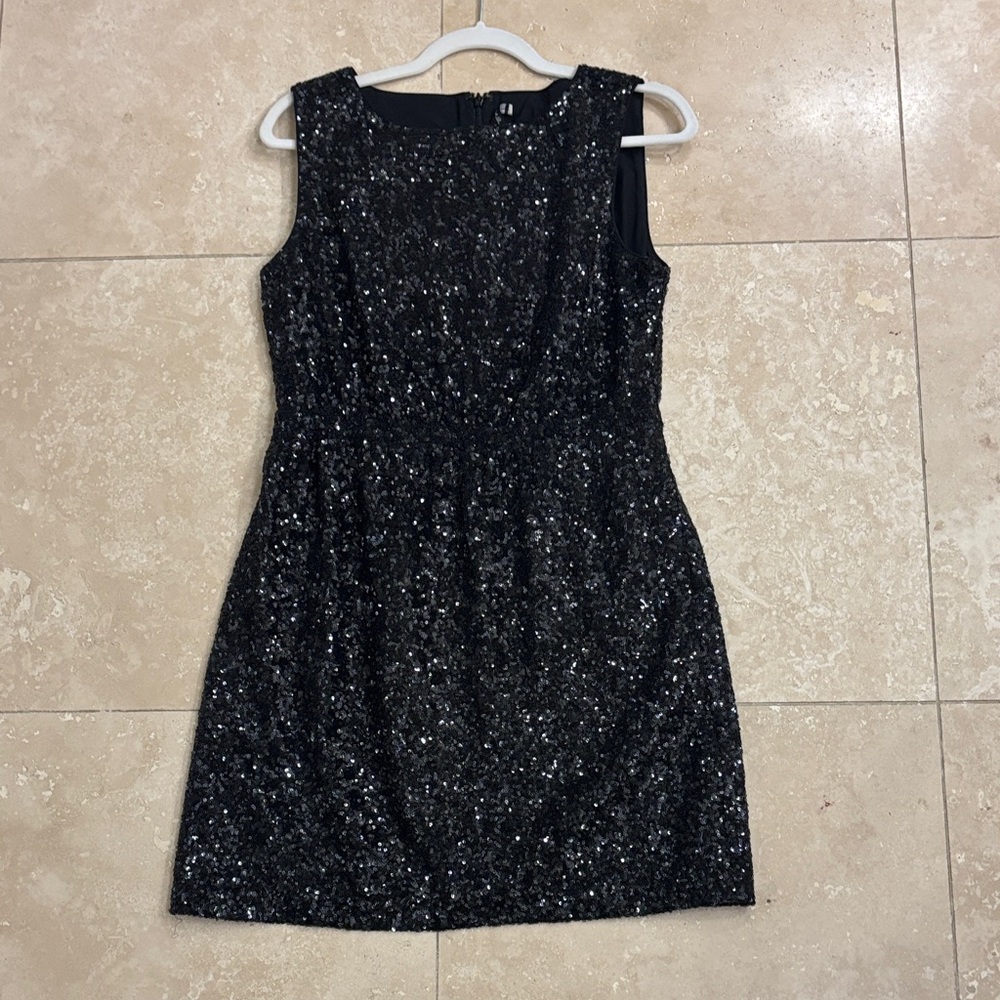 Elegant Black Sequin Dress